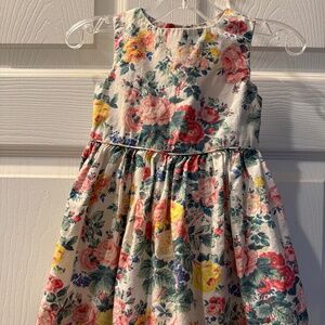 Ralph Lauren Girls Dress 9M Multicolor Floral Print